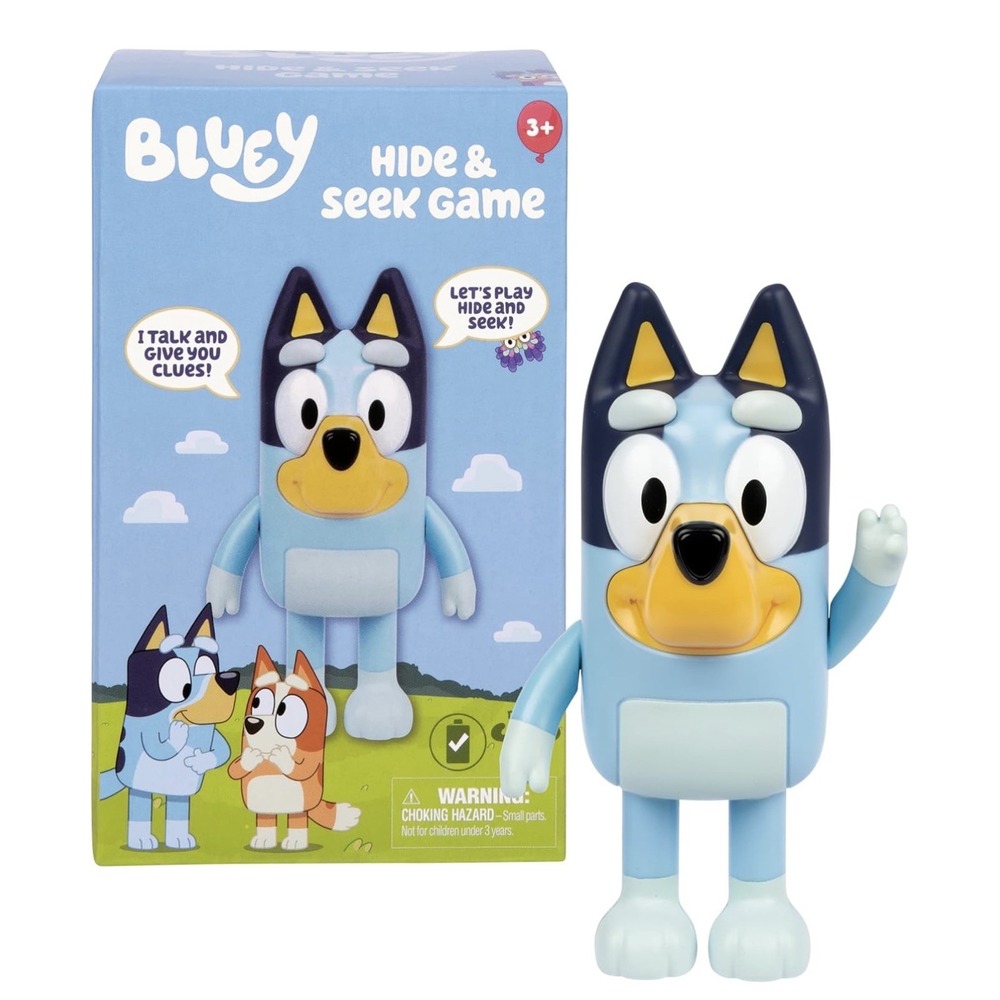Bluey Hide and Seek Game Musical Articulated 6" Talking Figurine Toy 91571